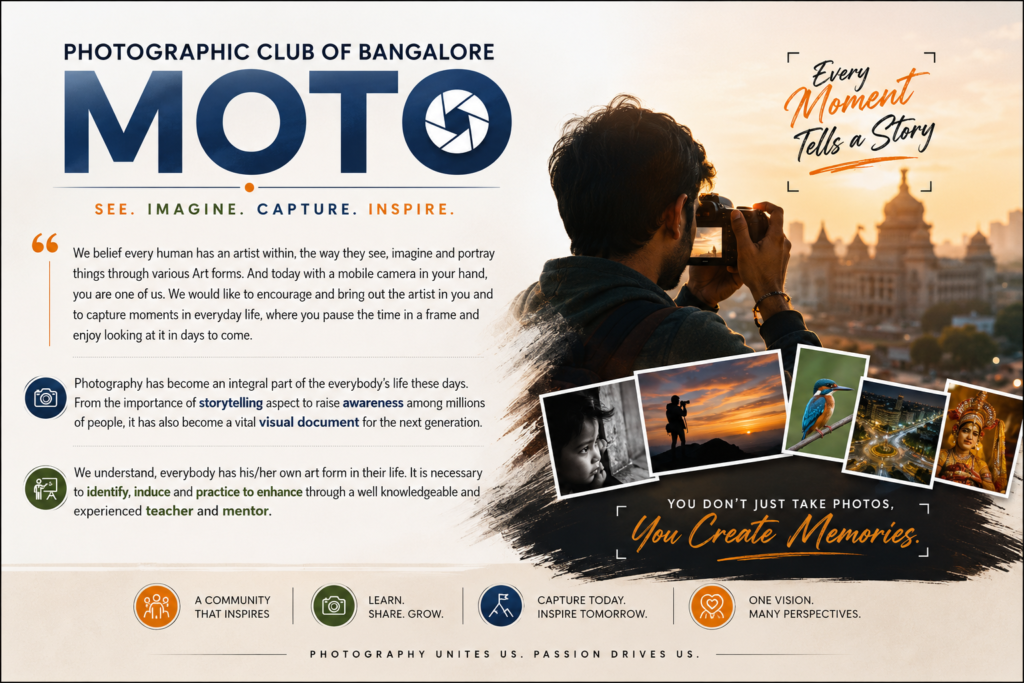 Photographic Club of Bangalore (PCB) Moto